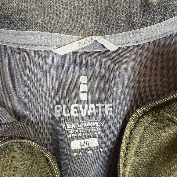 Panera Bread Elevate 1/4 Zip Pullover Men's Large Green Embroidered GUC - Picture 3 of 6